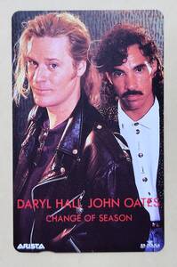 ■ホール＆オーツ テレホンカード CHANGE OF SEASON 希少 Daryl Hall & John Oates■未使用品