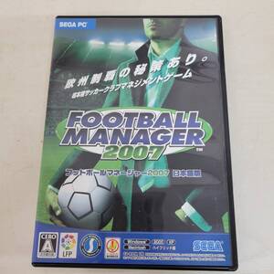 1130-201□セガ PC FOOTBALL MANAGER 2007 日本語版 改定版 箱・取説 動作未確認 ジャンク SEGA 