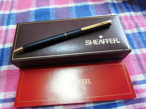 未使用　U.S.A製　SHEAFFER シェーファー ボールペン　ブラック＆ゴールドカラー　NHK