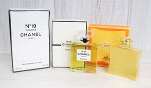 【行董】香水3点まとめ Herms エルメス フォーブル CHANEL シャネル No.19 オードパフューム 箱付き 未開封あり AG000ABH09