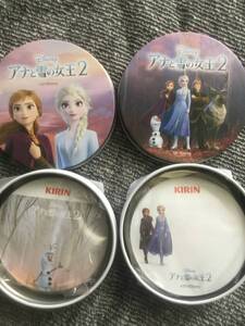 非売品◆ディズニー　Disney アナと雪の女王2 公開記念　アルミ缶入付箋　２個セット　新品