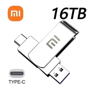 【Xiaomi】TYPE-C USBメモリ 16TB 2in1 超高速3.0 フラッシュメモリ 外付け スマートフォン 車 PC TV