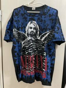 nirvana 総柄　バンドtシャツ カートコバーン