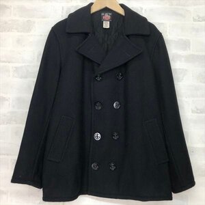 Johnson Woolen Mills ジョンソンウーレンミルズ ウール Pコート SIZE:M ブラック MH632023102705