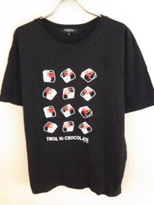 z5767Doublefocus★チロルチョコ★プリントTシャツ★レア★サイズL★送料格安