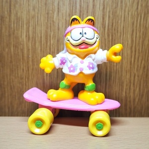 ガーフィールド　フィギュア　PVC　スケボー　マクドナルド　1988　Garfield 　アメトイ　ミールトイ　アメリカ　キャラクター　ネコ