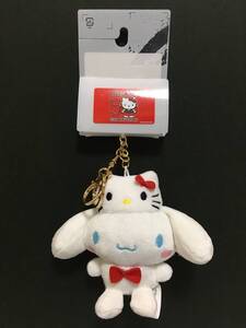 SANRIO/サンリオ　シナモロール　マストコットチャーム☆彡　ハローキティ５０周年☆　ぬいぐるみ　キーホルダー　新品