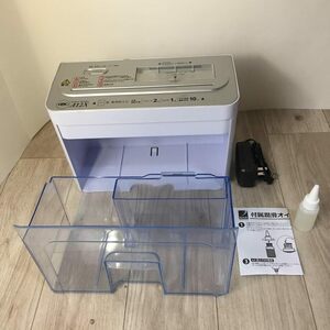 【A】シュレッダー GSHA12X-O GBC 静音 家庭用 最大細断枚数2枚 ダストボックス4.5L A4/約16枚収容 0423-1-4400-ka-1779