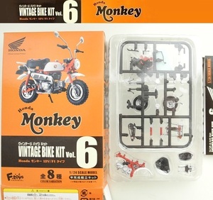 エフトイズ 1/24ヴィンテージバイクキットVol.6～Honda Monkey「【02】2000年ミレニアム記念モデル」12Vタイプ ※開封品、箱・説明書付