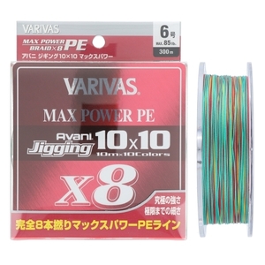 バリバス/アバニ ジギング10×10 マックスパワーPE X8 300m 6号　送料無料