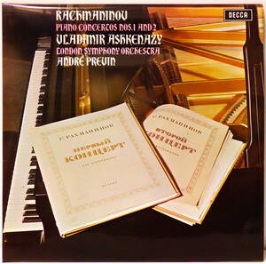 英国盤 プレヴィン ラフマニノフ ピアノ協奏曲 第1番 第2番 ED4 PREVIN RACHMANINOV P CO. NO.1 & NO.2 DECCA SXL 6554 MADE IN ENGLAND