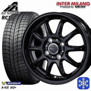 大田原 新品 冬セット AZ sports RC10 14x4.5J +45 4H100 MI X-ICE XI3 155/65R14インチ 軽自動車等