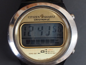 スペースエイジ 初期デジタル シチズン CITIZEN クリストロン CRYSTRON LC リキッドクリスタル デジタル クォーツ 管理No.5080