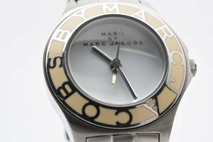 マークバイマークジェイコブス ラウンド シルバー 白文字盤 MBM3049 クォーツ レディース 腕時計 MARC BY JACOBS