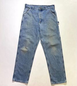 メキシコ製 Carhartt デニムパンツ W34L34 ビンテージ ペインターパンツ カーハート 00s 90s ワークパンツ トリプルステッチ