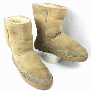 UGG　アグ　ムートンブーツ　サイズW8　25.0　キャメル　茶　管No.Z17