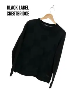 ✨BLACK LABEL CRESTBRIDGE✨ブラック トレーナー　L