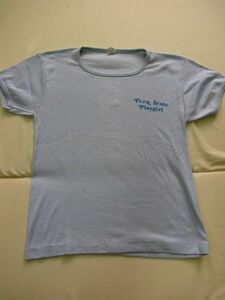 N347＊70sビンテージ　ARTEX　アーテックス　染み込みプリント　Tシャツ　US古着