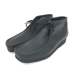 未使用品◆Clarks クラークス シェイカーブーツ EU42◆ ブラック レザー メンズ 靴 シューズ shoes