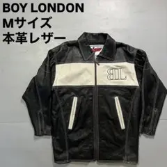 BOY LONDON レザーカーコート　本革　オールレザー　ストリート　ラッパー