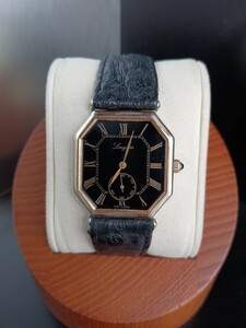 【稼働】1円 1スタ LONGINES ロンジン オクタゴン 3209 手巻き 機械式 メンズ 腕時計 スクエア 黒文字盤 