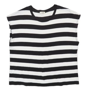 セリーヌ バイ エディスリマン CELINE by Hedi Slimane Kimono Sleeve T-Shirt 2X235326E エディ期 ボーダー柄 ドルマン Tシャツ M 黒×白