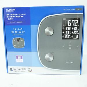 110 ELECOM/エレコム エクリア 体組成計 HCS-FS05series グレー 筑波大学 ※中古美品