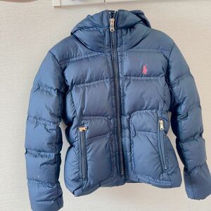 ☆中古品☆RALPH LAUREN ラルフローレン ダウンジャケット 7T 紺 