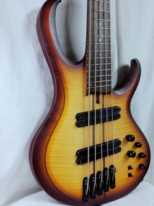 Ibanez BTB705LM NNF (Natural Browned Burst Flat) アイバニーズ ライトマルチスケール 5弦ベース スルーネック構造