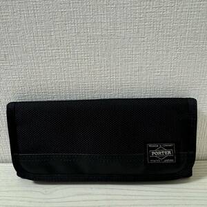 【大幅値下げ】【新品同様】定価17,600円　ポーター ヒート PORTER HEAT 長財布 703-07975 ブラック　黒