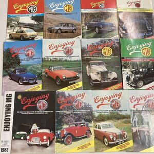 B3156　1983　12冊セット　「ENJOYING MG」　 英国旧車雑誌 英国車 旧車　ビンテージ　クラシックカー