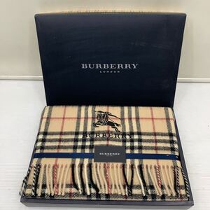 I☆新品未使用品☆ バーバリー BURBERRY ひざ掛け ウール100 西川産業 ブランケット ウール ウールひざ掛け 膝掛け マフラー チェック柄