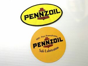 非売品　PENNZOIL ステッカー　ペンズオイル　 エンブレム　ステッカー　セット　NASCAR ツナギ　メカニック　作業着　カスタム