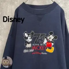 【ビンテージ】Disney ミッキー 75周年 トレーナー スウェット 古着