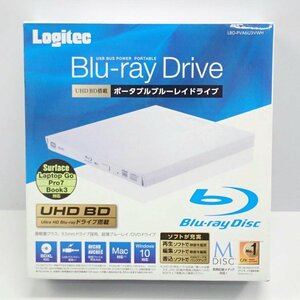 1円【未使用】Logitec/ポータブルブルーレイドライブ/LBD-PVA6U3VWH/62