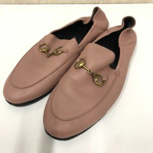 【GUCCI】グッチ★レザー ホース ビットローファー 靴 シューズ サイズ38 414998 03