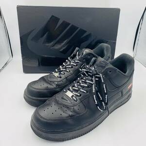 NIKE ナイキ AIR FORCE 1 LOW エアーフォース supremeシュプリーム ローカット ブラック スニーカー 箱付き29cm