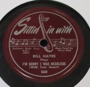 ++ Rhythm & Blues 78rpm Bill Hayes & His Band I