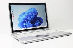 1円スタート ノートパソコン 2in1PC Windows11 WPS office搭載 Panasonic レッツノート CF-XZ6 SSD256GB メモリ8GB 第7世代 Core i5