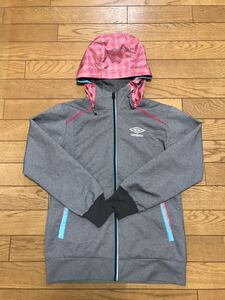 umbro FULL ZIP HOODIE size-S(着丈59身幅45) 中古(美品) 送料無料 NCNR