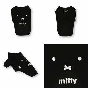 【XSサイズ】限定 ミッフィー 公式 フェイス Tシャツ ブラック 黒 犬服 ペット服 オランダ 絵本 Official Licensed Miffy Face Tee