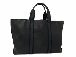 1円 ■美品■ BOTTEGA VENETA ボッテガヴェネタ マルコポーロ PVC ショルダーバッグ トートバッグ 肩掛け メンズ ブラック系 FJ0260