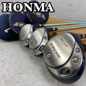 HONMA　ホンマ　BERES　ベレス　MG661　メンズゴルフウッド3本セット カーボン R　DR　ドライバー　FW フェアウェイ ヘッドカバー