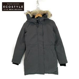 CANADA GOOSE カナダグース 3037L グラファイト ヴィクトリアパーカ グレー XS コート ポリエステル レディース 中古