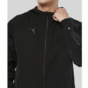 ★プーマ PUMA 新品 メンズ 高機能 防風 windCELL トレーニング ウインド ウーブン ジャケット 黒 [658197-01-XL] 二 参★QWER