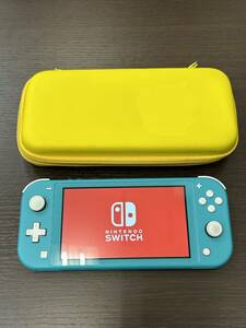 #3791A【通電/動作簡易確認】NINTENDO SWITCH Lite スイッチライト HDH-001 本体 ターコイズ