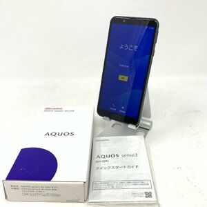 【未使用/箱あり】SHARP/AQUOS sense3/SH-02M/64GB/Black/87495