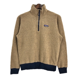 patagonia パタゴニア ウーリエステル ハーフジップ フリースジャケット アウトドア ベージュ (メンズ M) 中古 古着 R8837