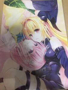 To LOVEる　15周年記念原画展 凱旋 finale A3クリアポスター　モモ＆ヤミ