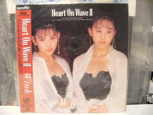 廃盤★昭和レトロ★東芝EMI 1990年 Laser Disk Single レーザーディスク シングル アイドル WINK Heart On Wave Ⅱ★鈴木早智子 相田翔子